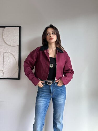 HAMPTON Ceket 8259 - Bordo - Mooi Butik