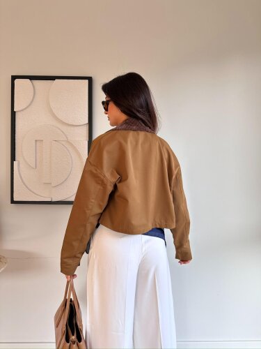 HAMPTON Ceket 8259 - Kahverengi - Mooi Butik (1)