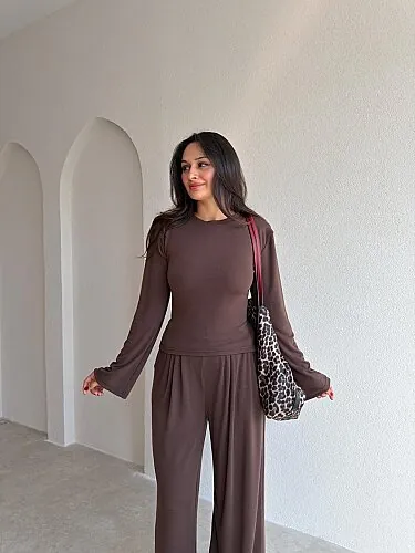 HONEY Takım 5899 - Kahverengi - 4