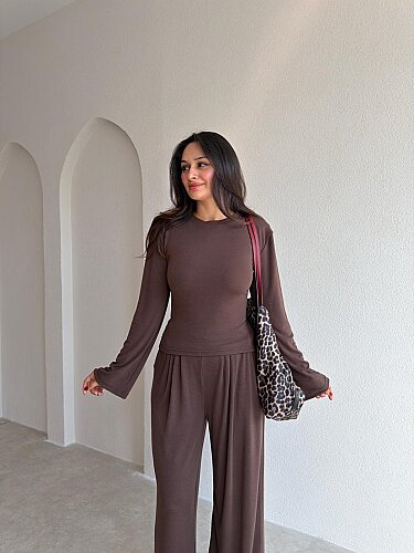 HONEY Takım 5899 - Kahverengi - 4