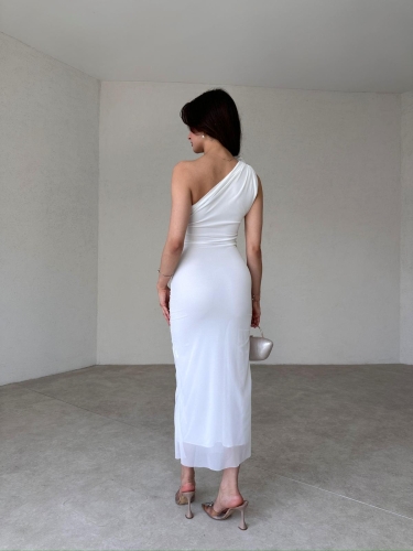 HOWKER Maxi Elbise 3892 - Beyaz - 3