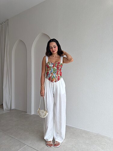 HUGO Tensel Pantolon 3715 - Beyaz - 1