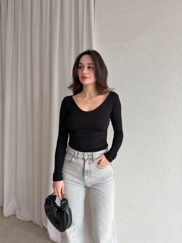 JESSİE Bodysuit 8861 - Siyah - 1