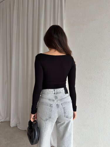 JESSİE Bodysuit 8861 - Siyah - 2