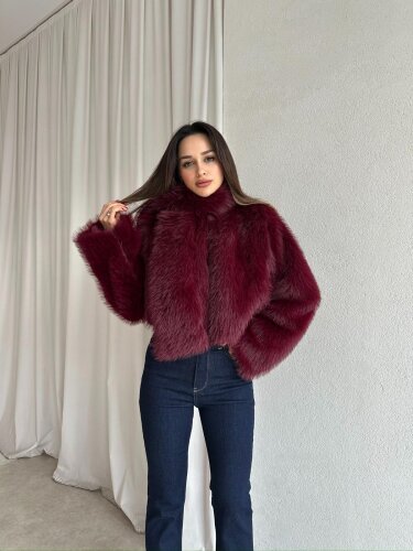 JOSEF Atkılı Kürk 8319 - Bordo