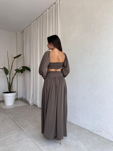 JOYCE Takım 9503 - Kahverengi - 3