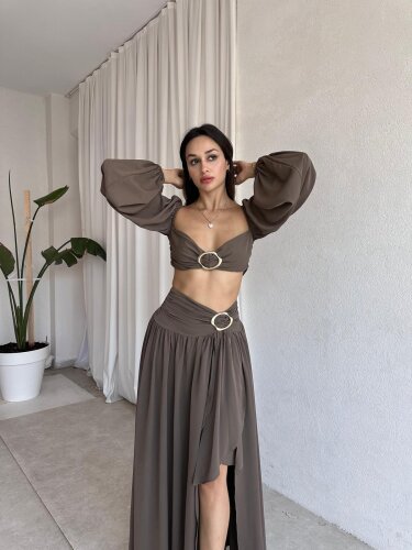 JOYCE Takım 9503 - Kahverengi - 1