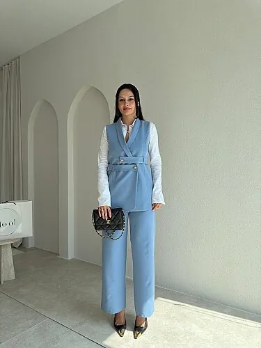 JUAN İkili Takım 4346 - Bebe Mavisi - Mooi Butik