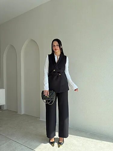 JUAN İkili Takım 4346 - Siyah - Mooi Butik