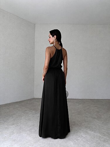 KAFKA Maxi Elbise 0032 - Siyah - 2
