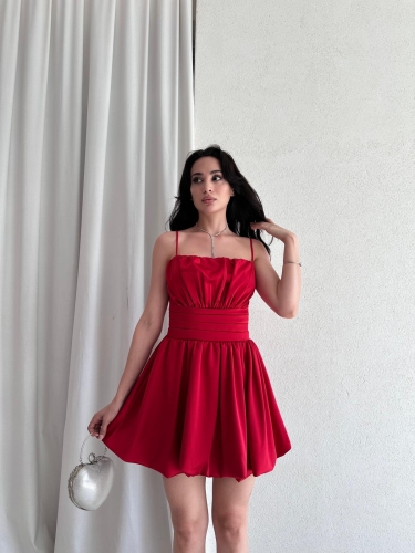 KASSİE Mini Elbise 6637 - Kırmızı 