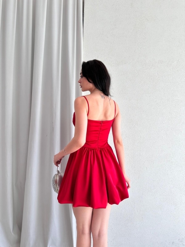 KASSİE Mini Elbise 6637 - Kırmızı - 3