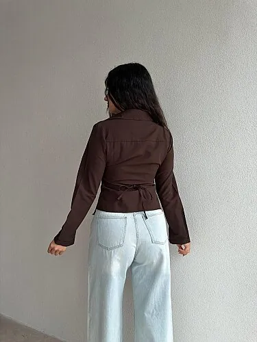 KELLY Gömlek 8691 - Acı Kahve - 2
