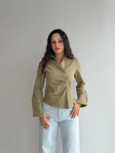 KELLY Gömlek 8691 - Haki - 1