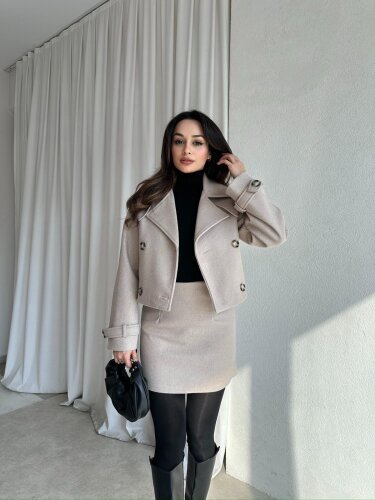 LARA Kaşe Takım 9244 - Bej - 1