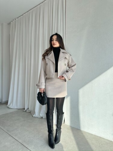 LARA Kaşe Takım 9244 - Bej - 2