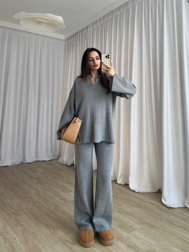 LAWYER Triko Takım 9878 - Gri - 4