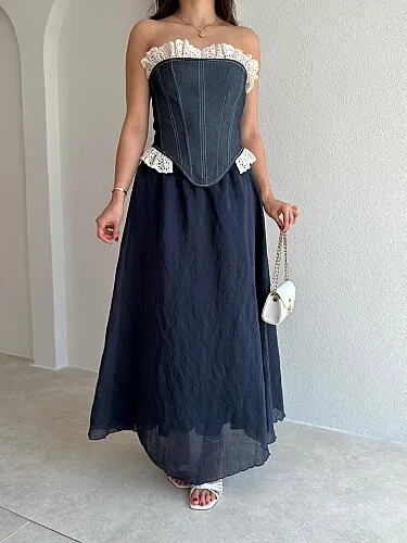 LAYTON Maxi Etek 4082 - Lacivert - 2