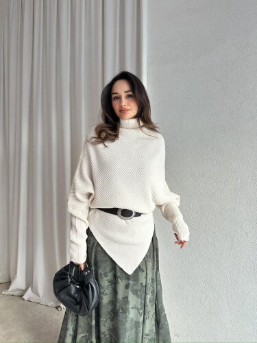 LEAH Kazak 3026 - Krem Rengi - Mooi Butik
