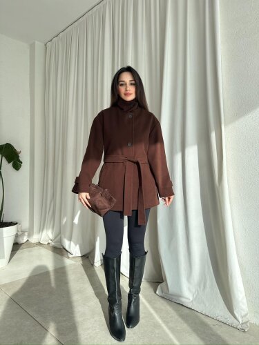 LEGEND Kısa Kaşe Kaban 8752 - Acı Kahve - 3