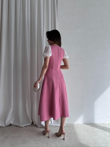 LESLİE Midi Elbise 3743 - Pembe · 3