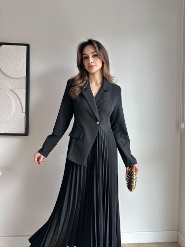 LİLABELLA Maxi Elbise 7441 - Siyah - 1