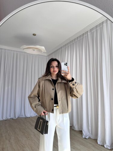 LİORA Ceket 8479 - Vizon - 1