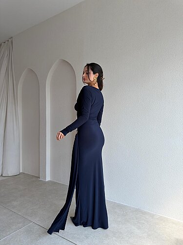 LOST Maxi Elbise 8644 - Lacivert · 3