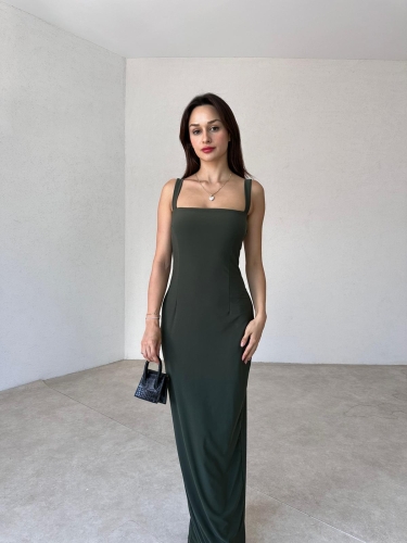 LOVELACE Maxi Elbise 3922 - Yeşil - 2