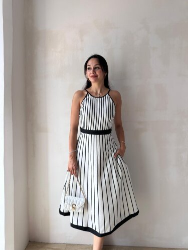LUCY Elbise 8276- Beyaz - 2