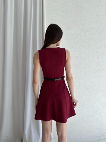 MAGENTA Mini Elbise 5040 - Bordo · 3