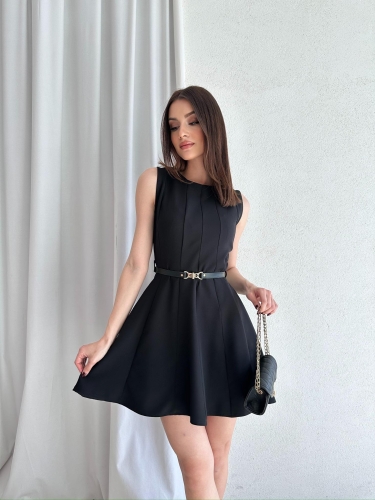 MAGENTA Mini Elbise 5040 - Siyah
