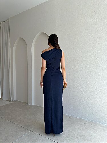 MAJA Maxi Elbise 8910 - Lacivert - 3