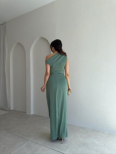 MAJA Maxi Elbise 8910 - Mint - 3