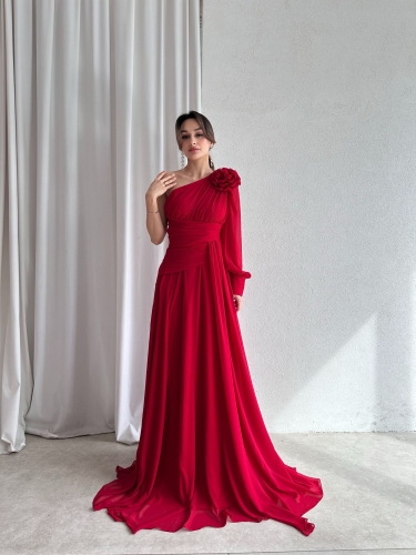 MALTHA Maxi Elbise 8967 - Kırmızı - 4