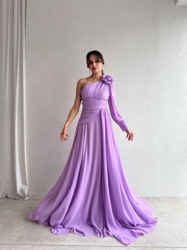 MALTHA Maxi Elbise 8967 - Lila - 5