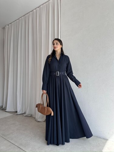 MANTİS Maxi Elbise 8358 Lacivert