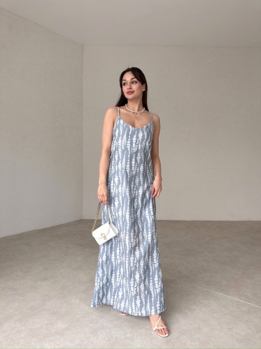 MARGO Maxi Elbise 1445 - Gri - 2