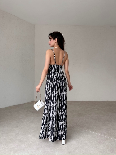 MARGO Maxi Elbise 1445 - Siyah - 3