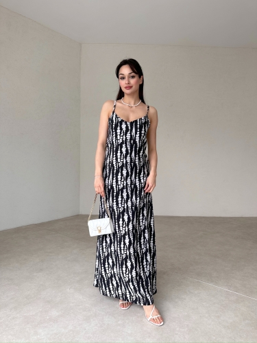 MARGO Maxi Elbise 1445 - Siyah - 2