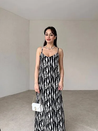 MARGO Maxi Elbise 1445 - Siyah - 1