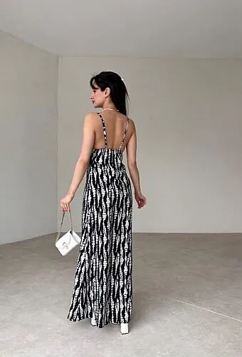 MARGO Maxi Elbise 1445 - Siyah - 2