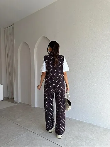 MARİS Puantiyeli Takım 5706 - Acı Kahve - 3