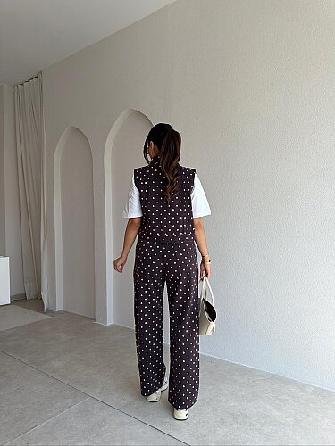 MARİS Puantiyeli Takım 5706 - Acı Kahve - 3