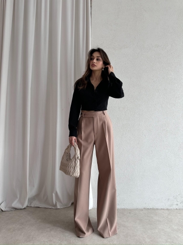 MARVİN Palazzo Pantolon 5035 - Vizon - 3