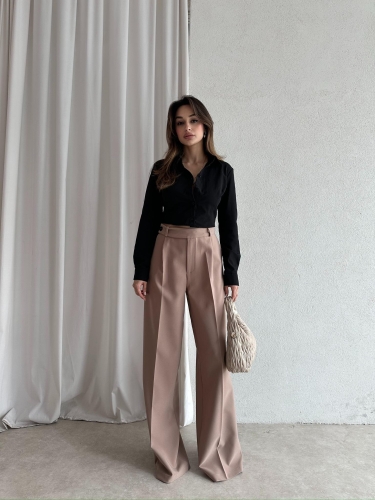 MARVİN Palazzo Pantolon 5035 - Vizon - 5
