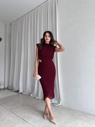 MASTER Elbise 8369 - Bordo 