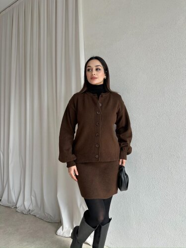MİRELA Triko Takım 8272 - Acı Kahve - 1