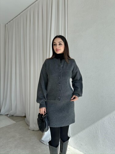 MİRELA Triko Takım 8272 - Gri - 1