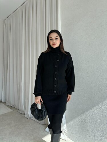MİRELA Triko Takım 8272 - Siyah - Mooi Butik
